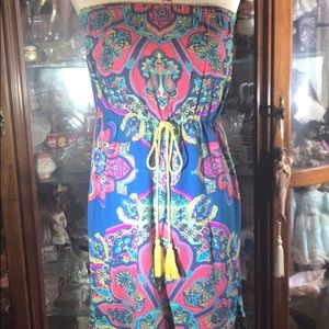 flying Tomato strapless dress